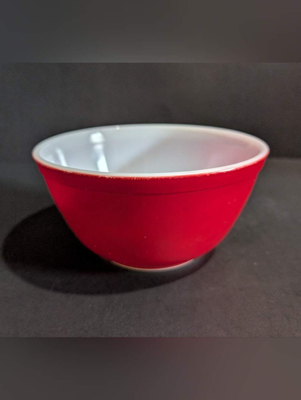Vtg Pyrex Red Nesting Mixing Bowl 402 Primary Color 1 1/2 QT